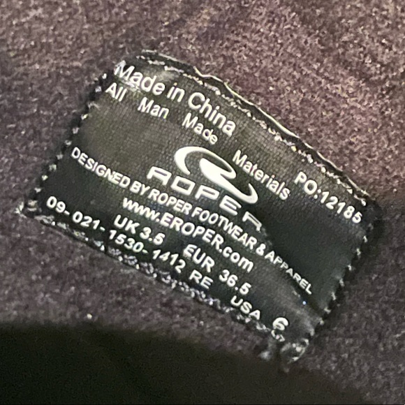 Roper mid height rugged tread boots red size 6 - Picture 3 of 10